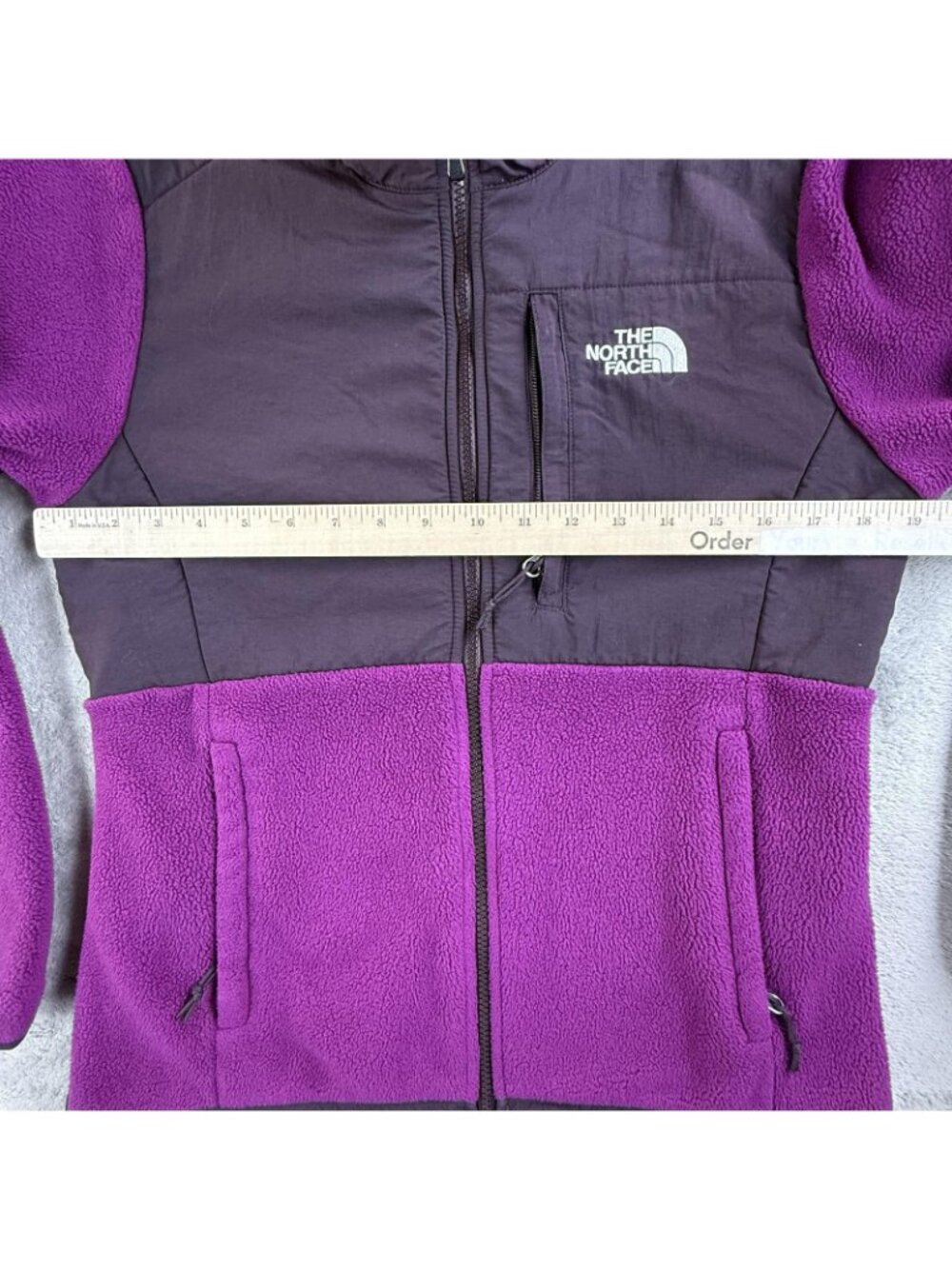The North Face Jacket Women Small Purple Denali Polartec Fleece Full Zip Outdoor - Picture 10 of 16